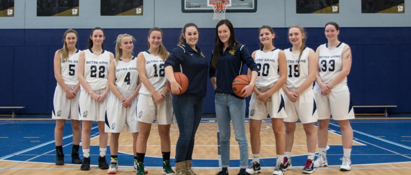 Équipe féminine de basketball au CNDF